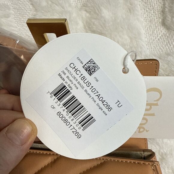 Chloe Drew Bijou 2 Way Shoulder Handbag Leather Blushy Pink Made In Italy - Picture 6 of 9